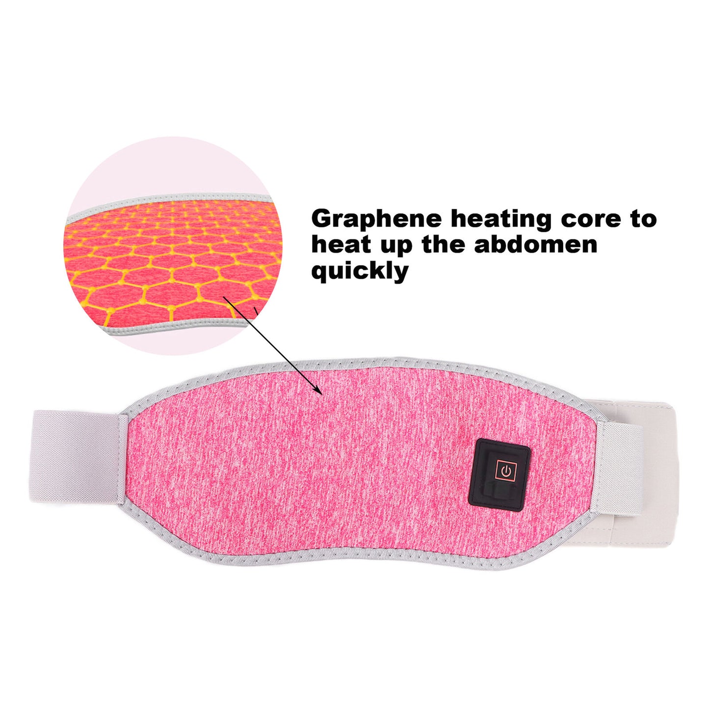 new Electric Heating Abdominal Menstrual Pad Belt For Period Pain Relief Cramp HGF koeek - KOEEK