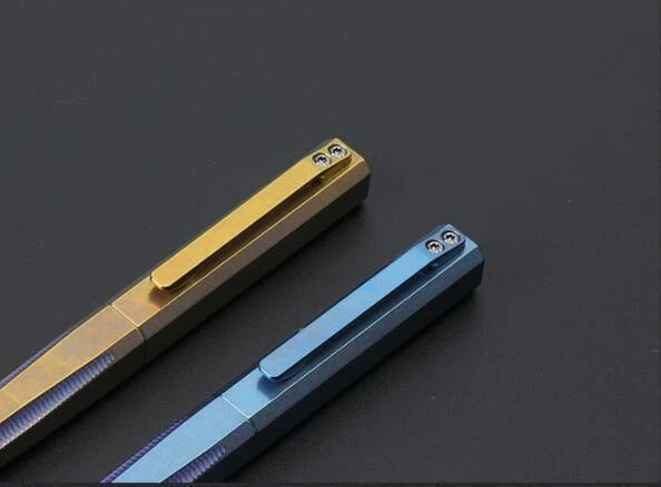 Titanium Ball Point Pen Ballpoint Gel Pen EDC Pocket Broken Window Tool 07FC0E-D4 - KOEEK