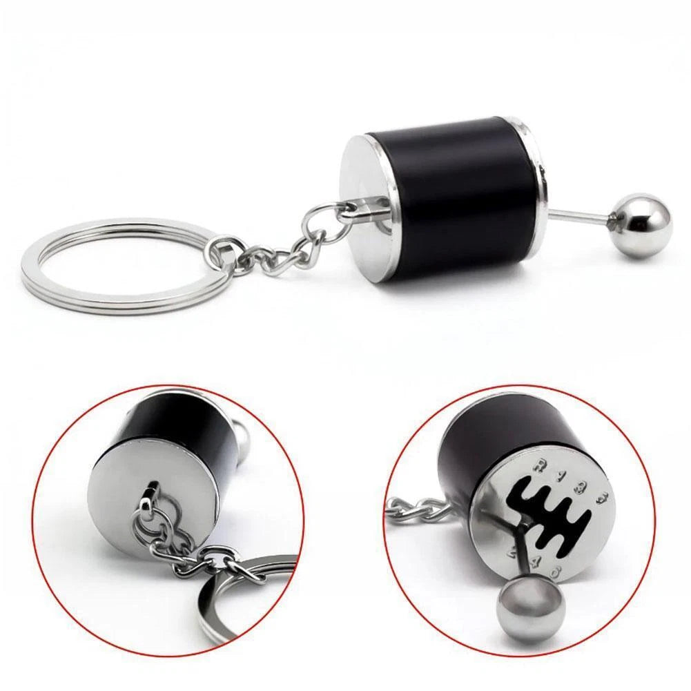 EDC Gear Stick Metal Knob Box Speed'Shift Fidget Toy Keyfob Car Keychains Gift 07FC0E-D4 - KOEEK