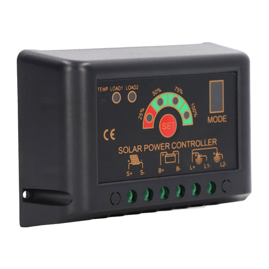 new Multifunction Solar Controller 15A SolarPanel Charging Regulator 12V 24V koeek - KOEEK