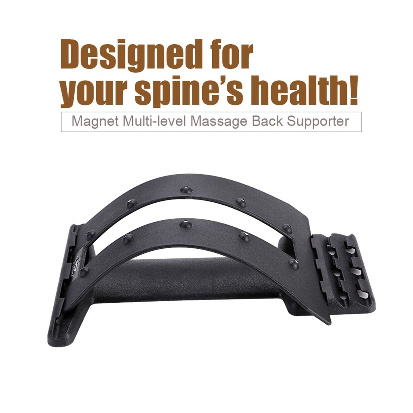 new Multi Level Magnet Back Er Lumbar Stretcher Back Spine Massage Waist Relax HGF koeek - KOEEK