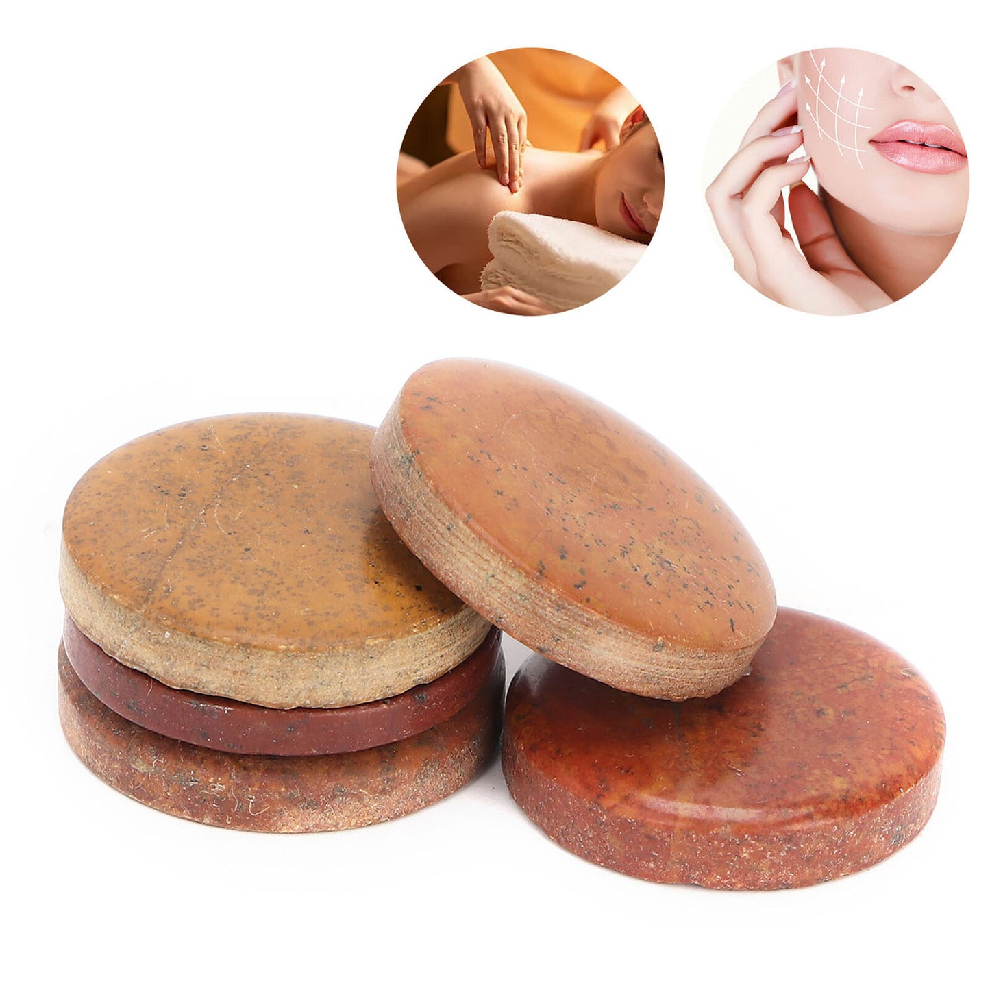 new 5pcs Gua Sha Stone Massage Handmade Scraping Board For Face Back Joints HGF koeek - KOEEK