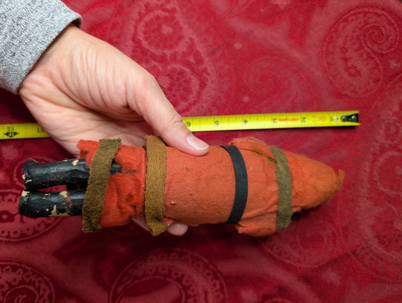 Antique German Belsnickel Father Santa 9” Candy Container Christmas Decor Paper CANDY - KOEEK