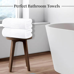 Pack of 4 Extra Large Bath Towels 30 x 60 Inches,  Cotton, Larger & Lighter 07FC0E-D4 - KOEEK
