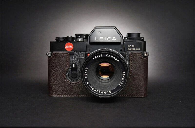 Leica R3 Camera Half Case Retro Cover Handmade  Leather Insert Case 07FC0E-D4 - KOEEK