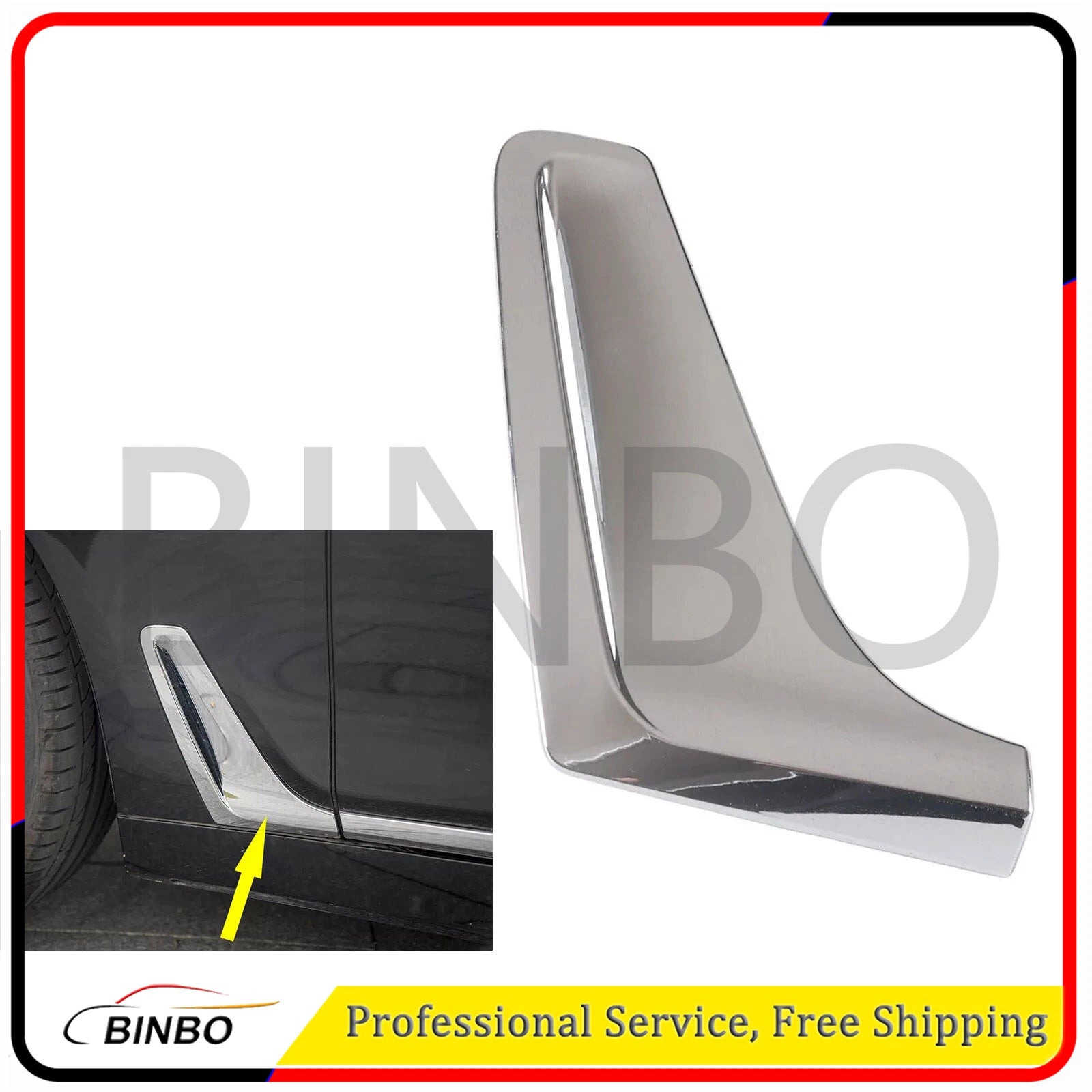 Left Right Air Duct Sidewall Vent Louver Fit For 2016-19 BMW 7' G11 G12 07FC0E-D4 - KOEEK