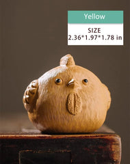 1pc 2.36" Handmade Purple Clay Tea Pet Chicken for Tea Set Decoration 07FC0E-D4 - KOEEK