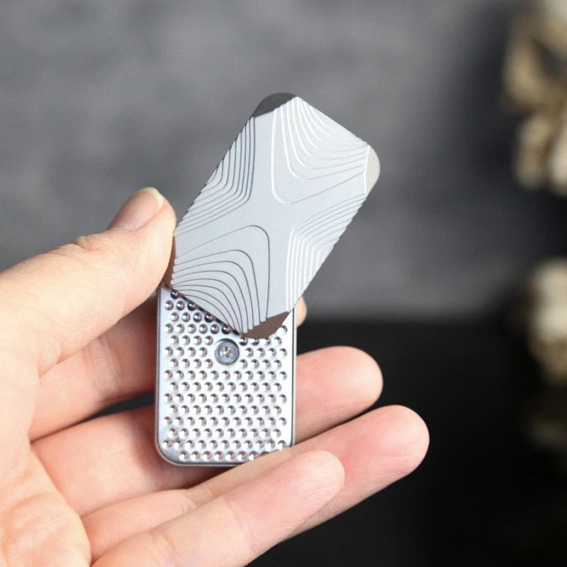 X Unlimited Push Haptic Stainless Steel Slider Adult EDC Fidget Gift 07FC0E-D4 - KOEEK