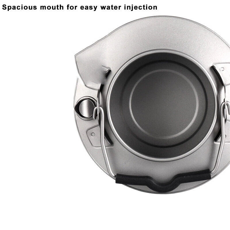 Outdoor 600ml Titanium Kettle Camping Travel Light Tea Kettle Coffee Pot 07FC0E-D4 - KOEEK