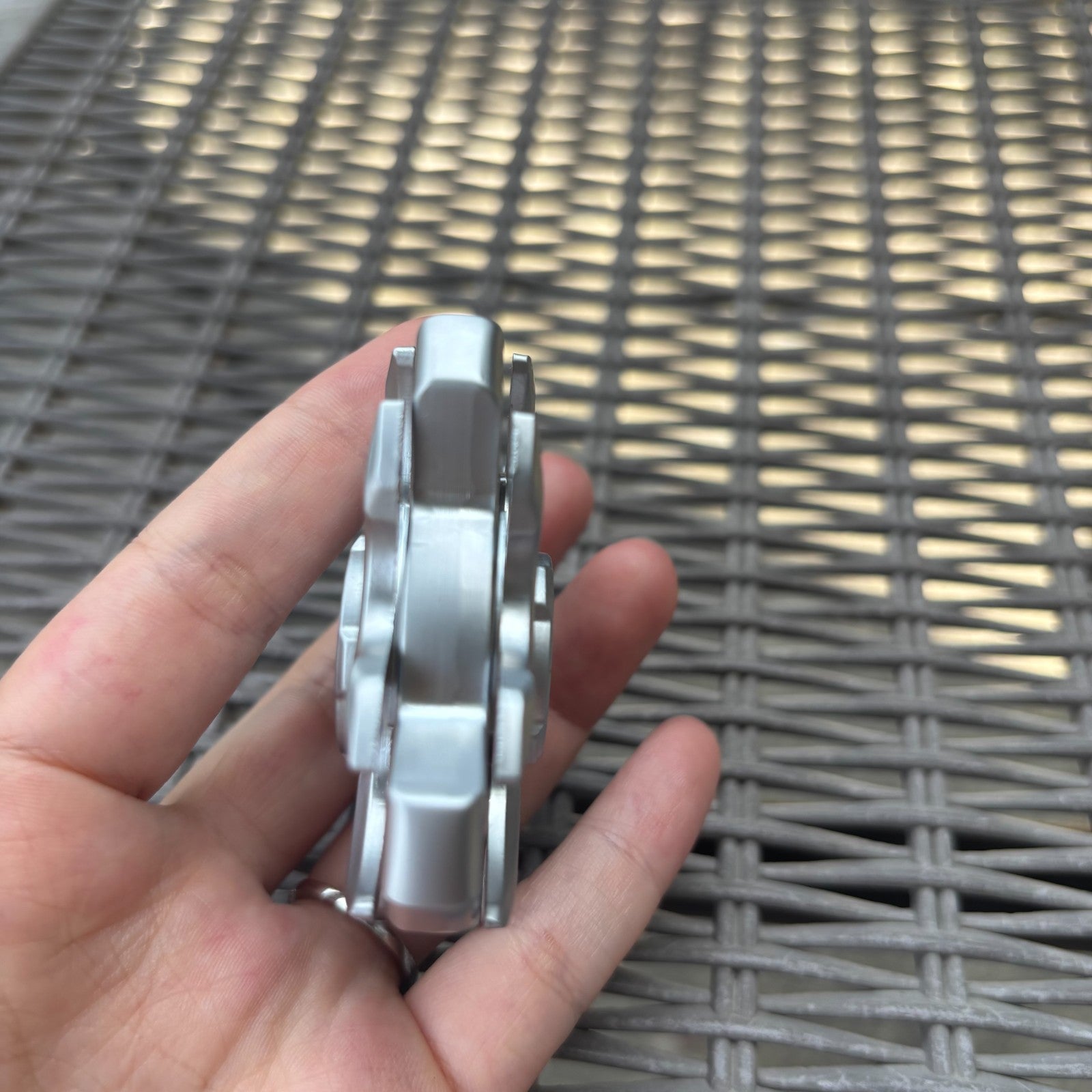 EDC Hand Spinner Fidget Spinner Double-Sided Linkage Stress Relief Toys 07FC0E-D4 - KOEEK