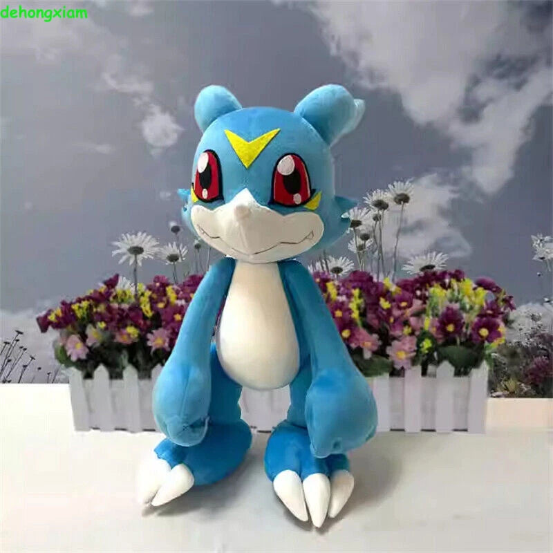 Digimon Digital Monster V-mon Blue Plush Doll Stuffed Toy Pillow Xmas Gift 50cm 07FC0E-D4 - KOEEK