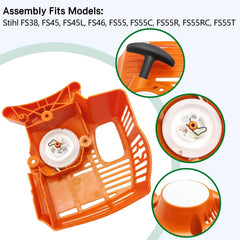 new shiosheng RECOIL PULL STARTER ASSEMBLY for sthil FC55 FS38 FS45 FS46 FS55... SHIOSHENG - KOEEK