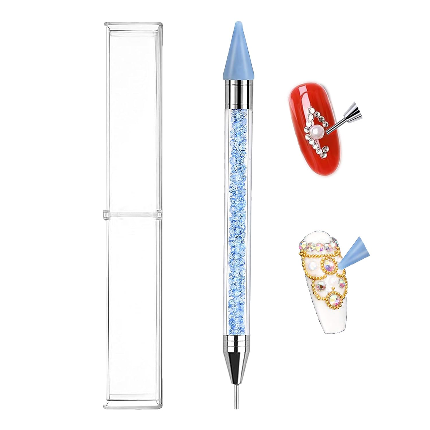 nytt Rhinestone Picker Tool Set for Nail Art, Diamond Painting Pen Acrylic Crystal Be