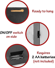 LED Wall Art - Lighted Red Truck Covered Bridge Canvas Print - Christmas Picture 07FC0E-D4 - KOEEK