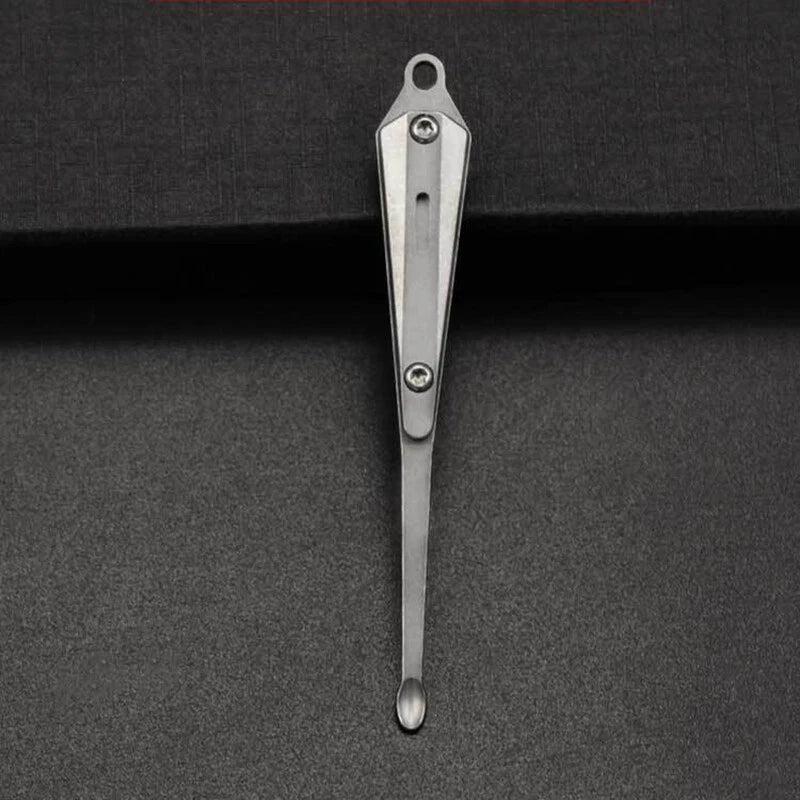 EDC Large Titanium Alloy Earwax Cleaner Ear Pick Wax Remover Spoon Clean Health 07FC0E-D4 - KOEEK