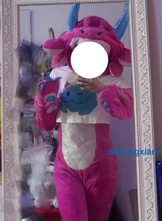 LOL League of Legends Neeko Cosplay Costume Outfit Headgear Tail Halloween Gifts 07FC0E-D4 - KOEEK