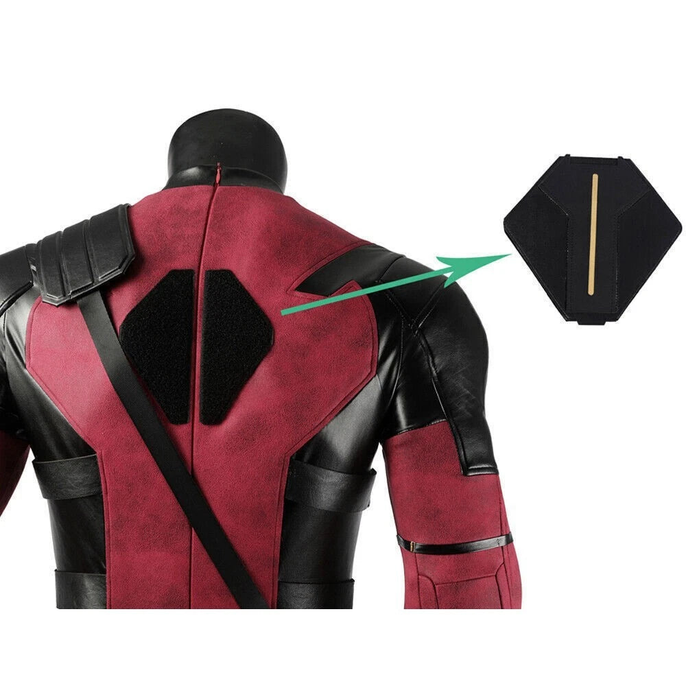 Deadpool 3 Wade Wilson Outfits Cosplay Costume Jumpsuit Mask Full Suits Custom 07FC0E-D4 - KOEEK