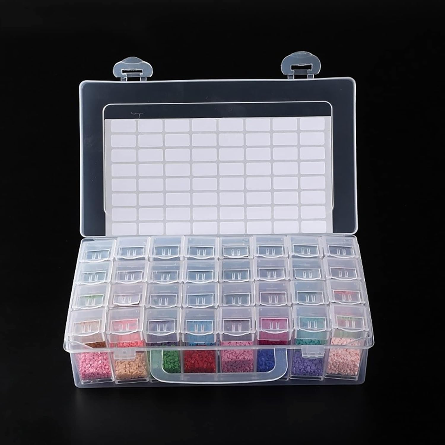 ny 32 Grids Diamond Painting Drill Lagringsbeholdere, Diamond Organizer Case Embro