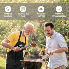 Grilling Accessories, Dad Gifts for Fathers Day Grilling Gifts, Heavy Stainless 07FC0E-D4 - KOEEK