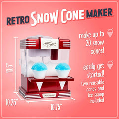 Shaved Ice Machine -Vintage style tabletop shaved ice machine for iced desserts 07FC0E-D4 - KOEEK