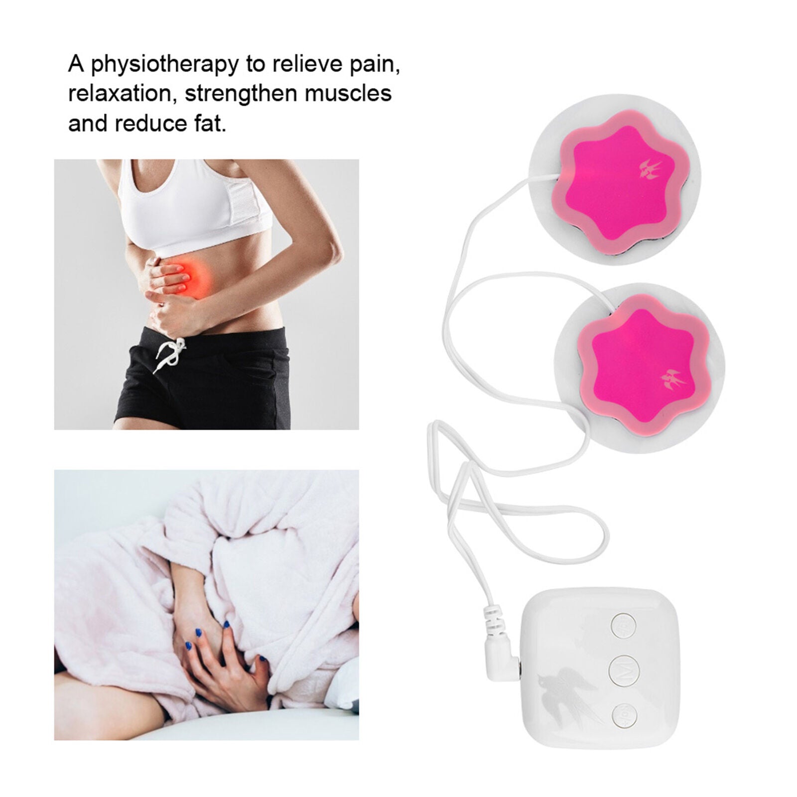 new Women Period Pain Massager Device Dysmenorrhea Pain Relief Menstrual HGF koeek - KOEEK