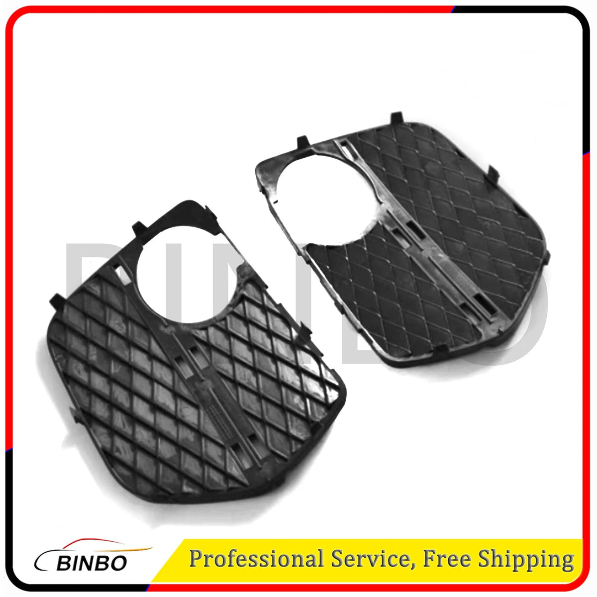 Pair Car Front Bumper Grill Fog Light Grille For BMW X6 E71 2012 - 2014 2013 07FC0E-D4 - KOEEK