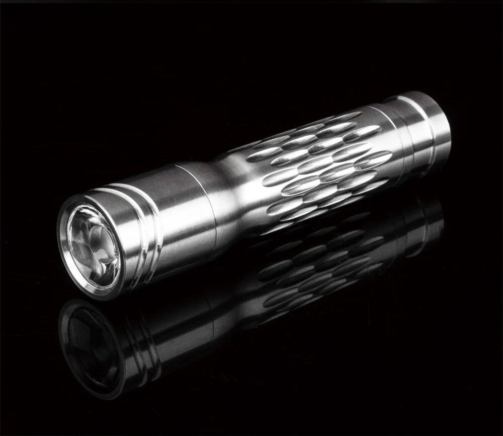 TWOSUN Titanium Alloy Tactical Mini Flashlight LED Light Outdoor Camping Lamp 07FC0E-D4 - KOEEK