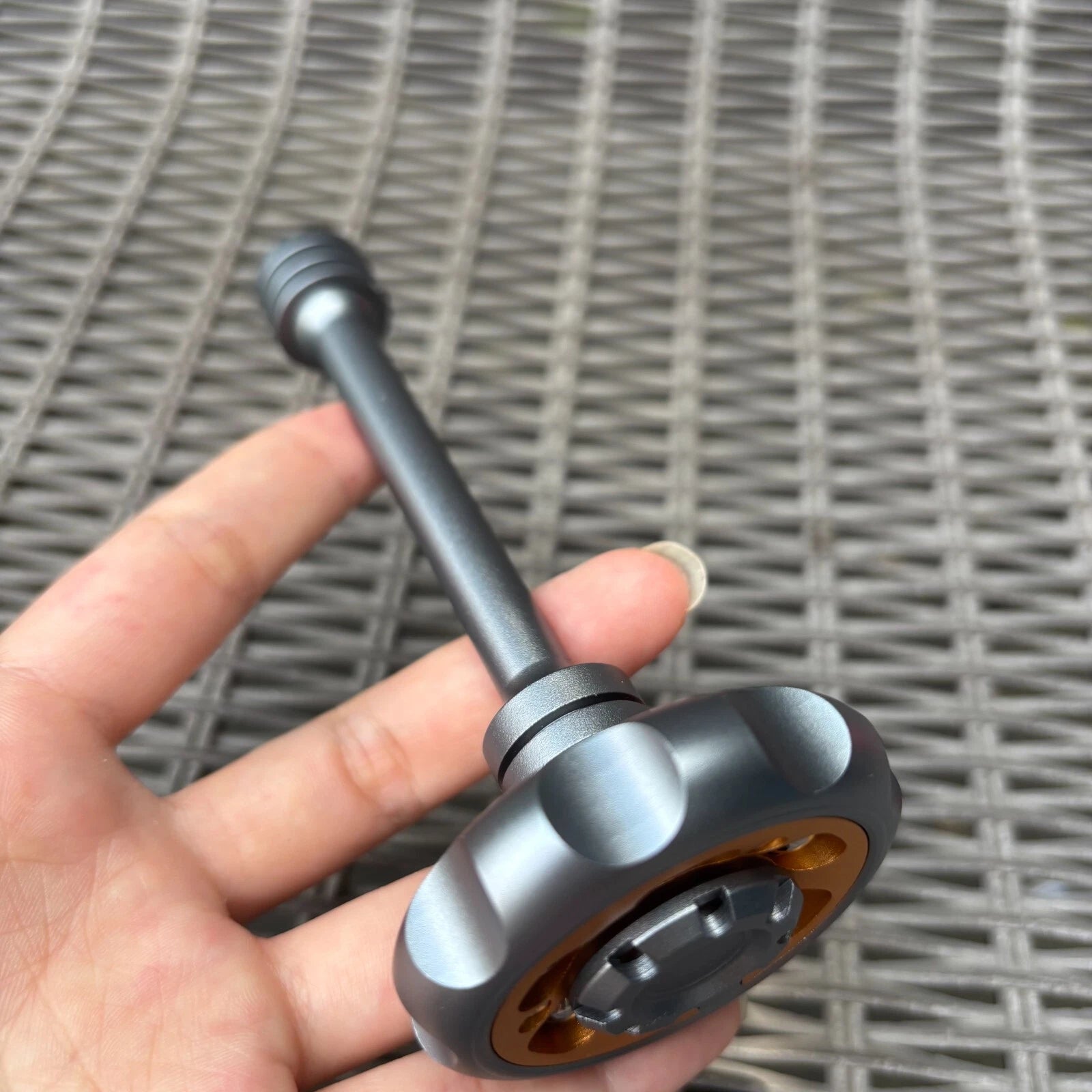EDC Metal Fidget Spinner Aluminium Alloy Spinning Top Tip Stress Relief Toy Gyro 07FC0E-D4 - KOEEK