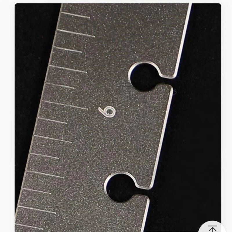 Titanium Straight Ruler Double Scale Inch Metric 8 Inch 21cm Measuring Tool EDC 07FC0E-D4 - KOEEK