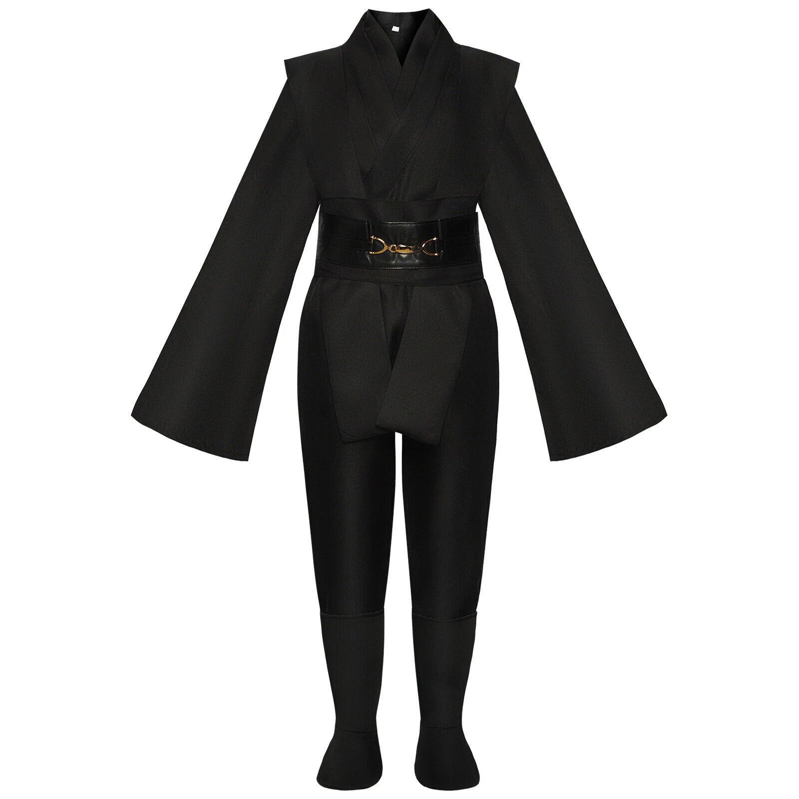 Star Wars Jedi Knight Cosplay Costume Kids Hooded Robe Full Set Outfit Halloween 07FC0E-D4 - KOEEK