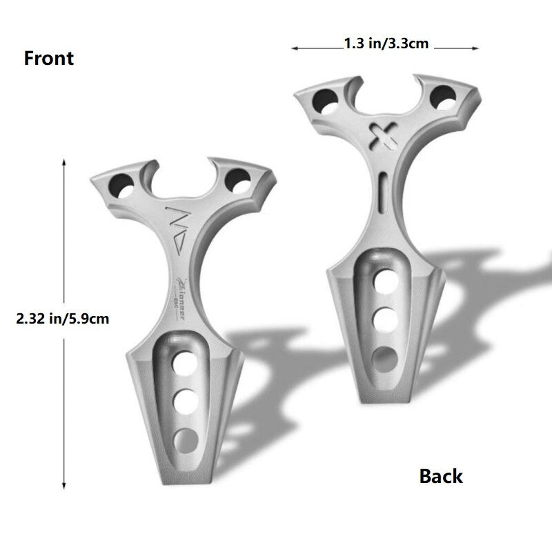 Titanium Alloy Pocket Pry Bar Crowbar Can Bottle Opener Keychain Multi Tools EDC 07FC0E-D4 - KOEEK