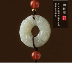 Pixiu Safe Travel Coin Car Hanging Pendant Rearview Mirror Decoration 07FC0E-D4 - KOEEK