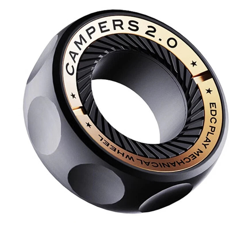 Ratchet Fidget Ring Metal Mechanical Fidget Toy Portable Fingertip EDC Spinner 07FC0E-D4 - KOEEK