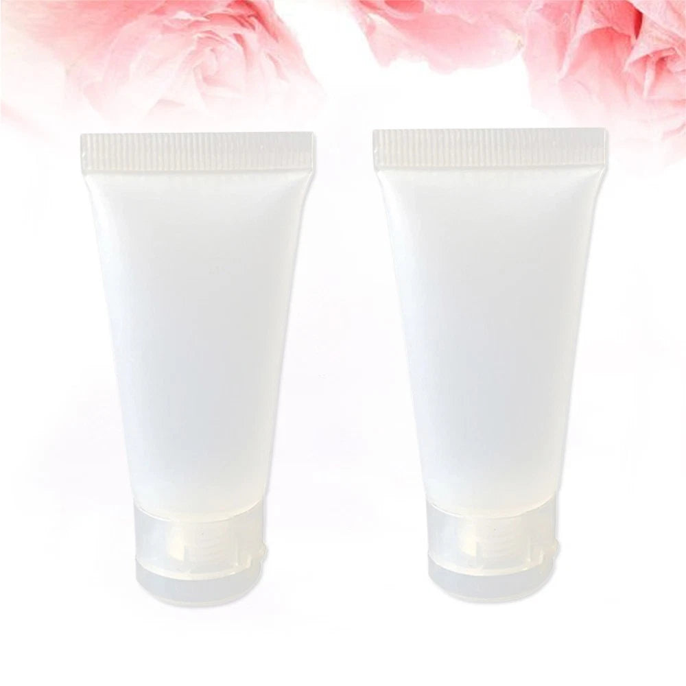 10pcs 50ml Squeeze Bottles Refillable Travel Containers for Shampoo Body Wash 07FC0E-D4 - KOEEK