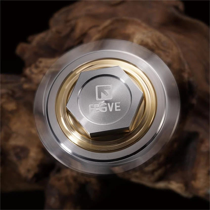 Titanium Brass Stainless Steel Fidget Spinner Kids Adult Fidget Toy EDC High-end 07FC0E-D4 - KOEEK