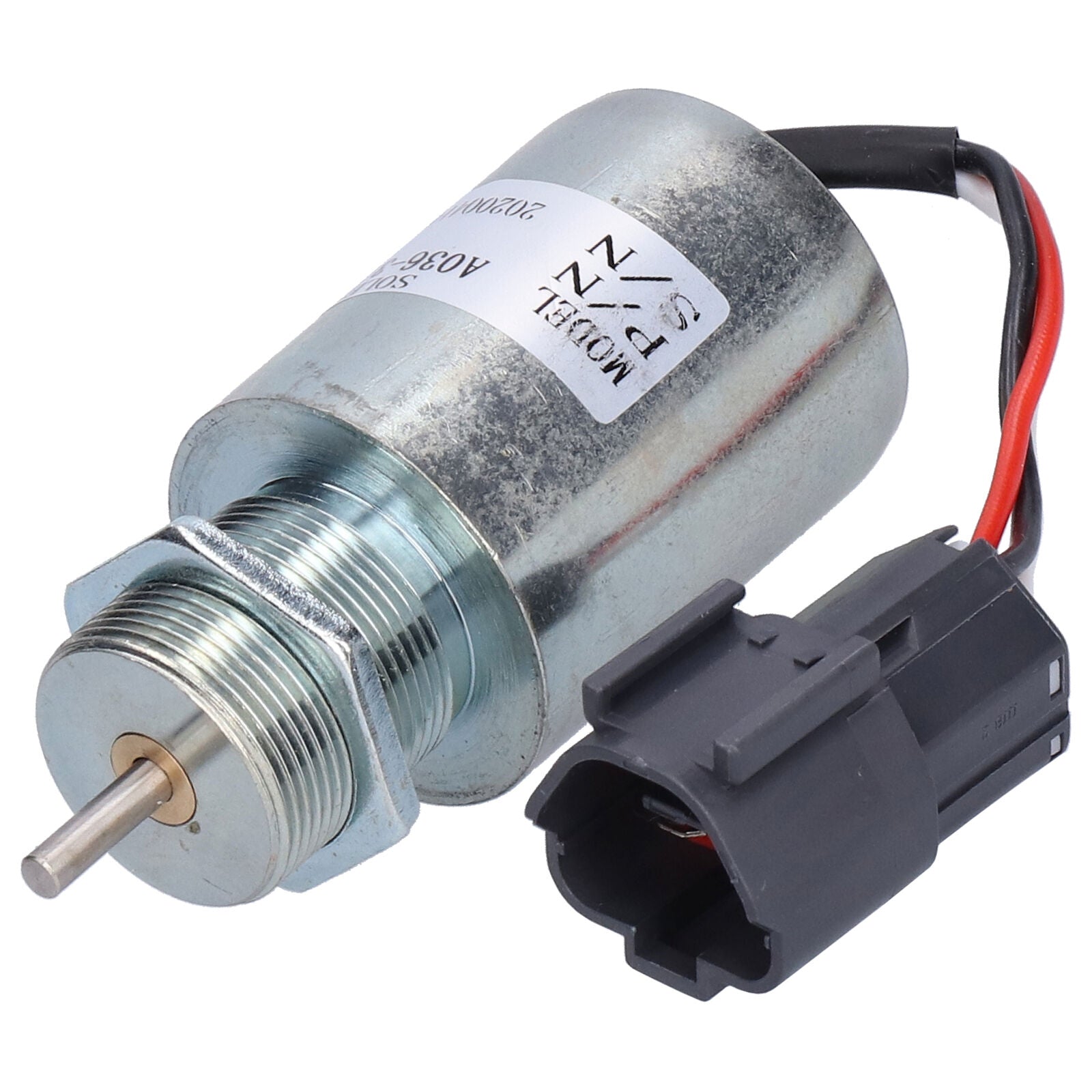 new 12V Solenoid Valve Fuel Shut Off Steel Excavator Parts A036‑3175 For koeek - KOEEK