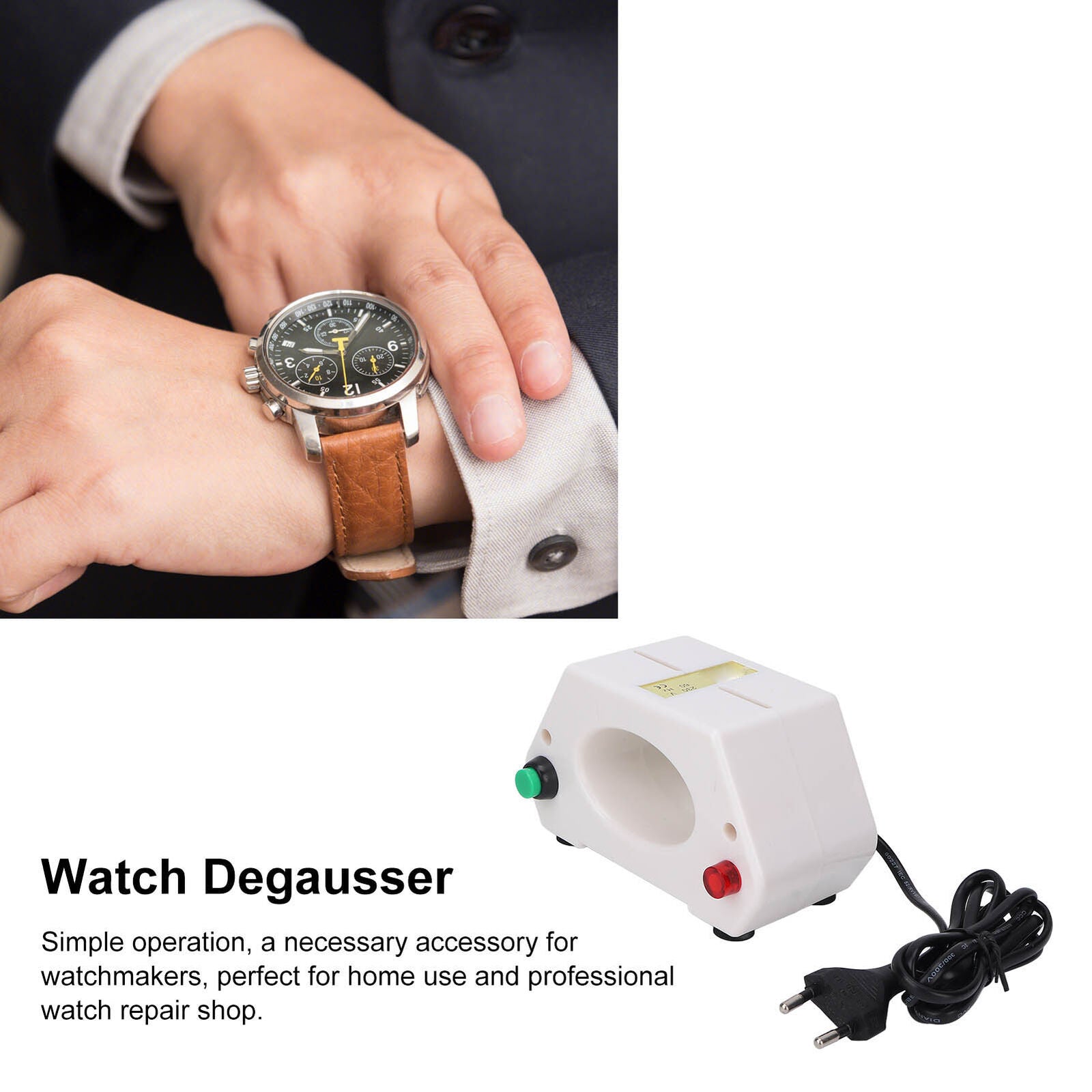 new (EU Plug 220V)Watch Demagnetizer Mechanical Watch Degaussing Tool Repair koeek - KOEEK