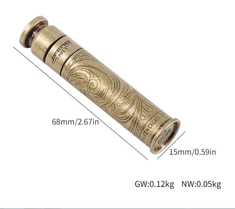 Creative Pure Brass Tobacco Pipe Tamper Cigar Needle Pipe Cleaning EDC Tool Gift 07FC0E-D4 - KOEEK
