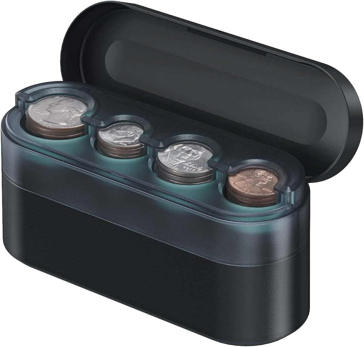 new HALOBLK Larger-Capacity Coin Holder for Car Change Organizer,... HALOBLK - KOEEK