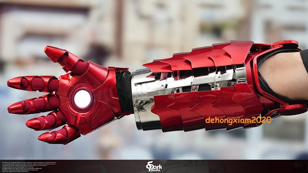 Iron Man MK5 Right Arm Gloves Armor 1:1 Wearable Voice Touch Remote Control Prop 07FC0E-D4 - KOEEK