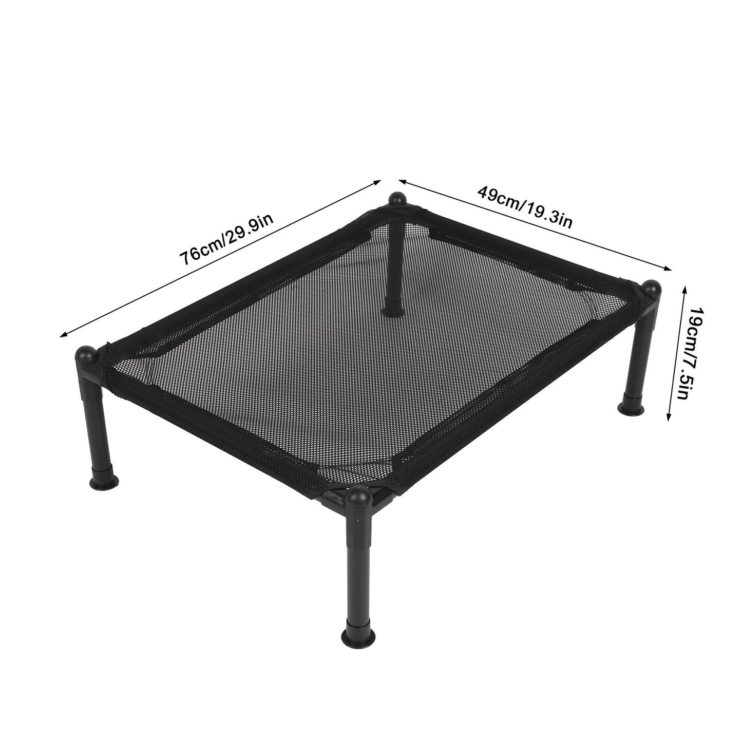 new Elevated Dog Bed Metal Frame Breathable Mesh Outdoor Raised Dog Bed All Seasons koeek - KOEEK