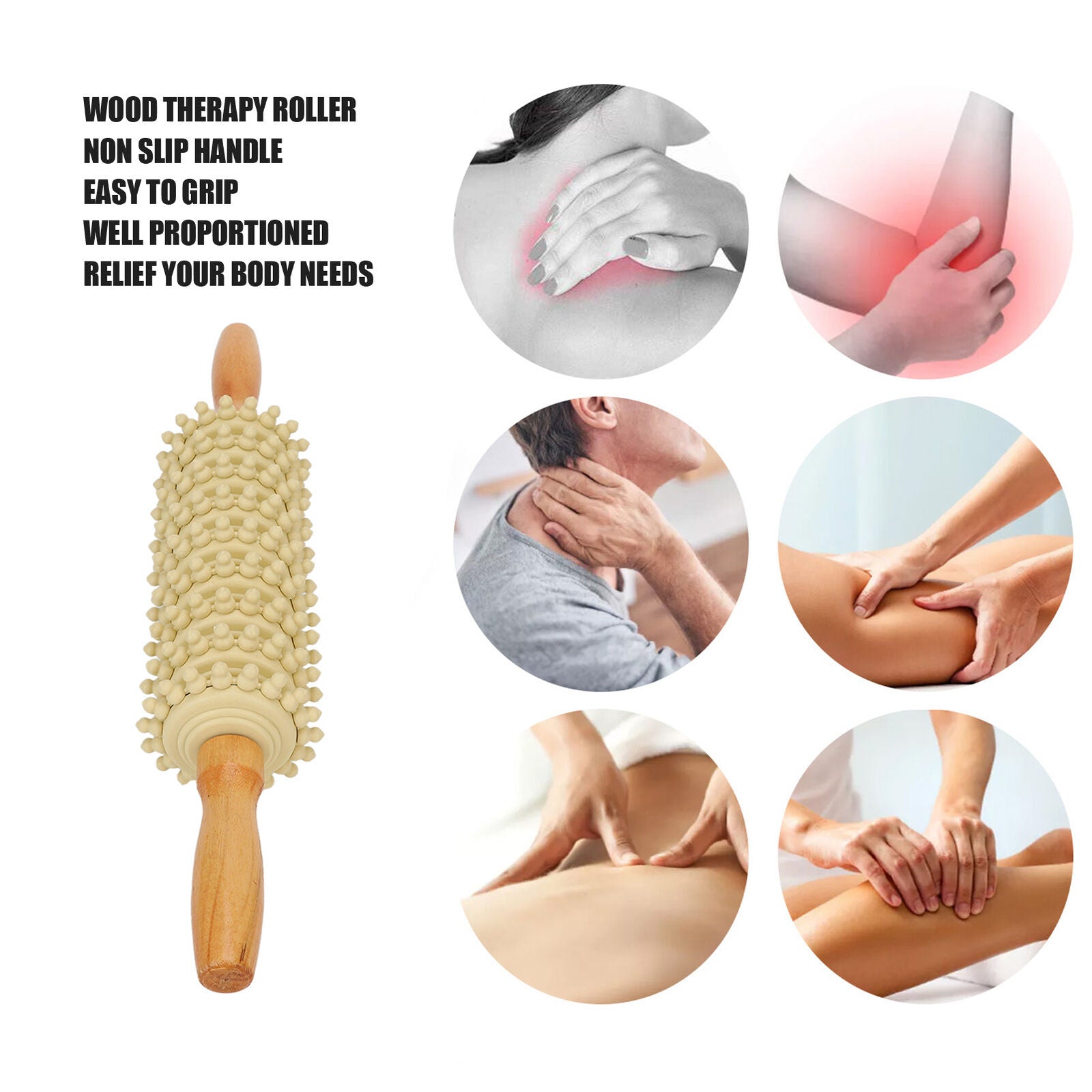 new Roller Trigger Points Thin Leg Release Cellulite Sore Fascia Massage Roller HGF koeek - KOEEK