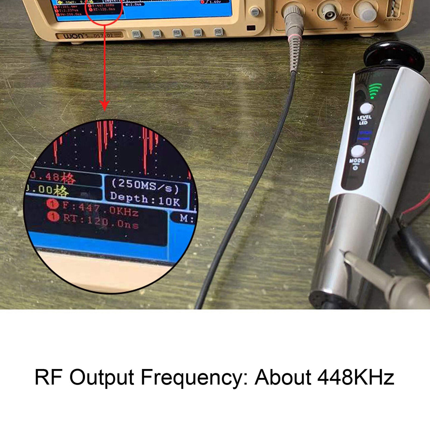 new 448KHz RF Face Massager Device Therapy Machine For Care ()(US Plug ) HGF koeek - KOEEK