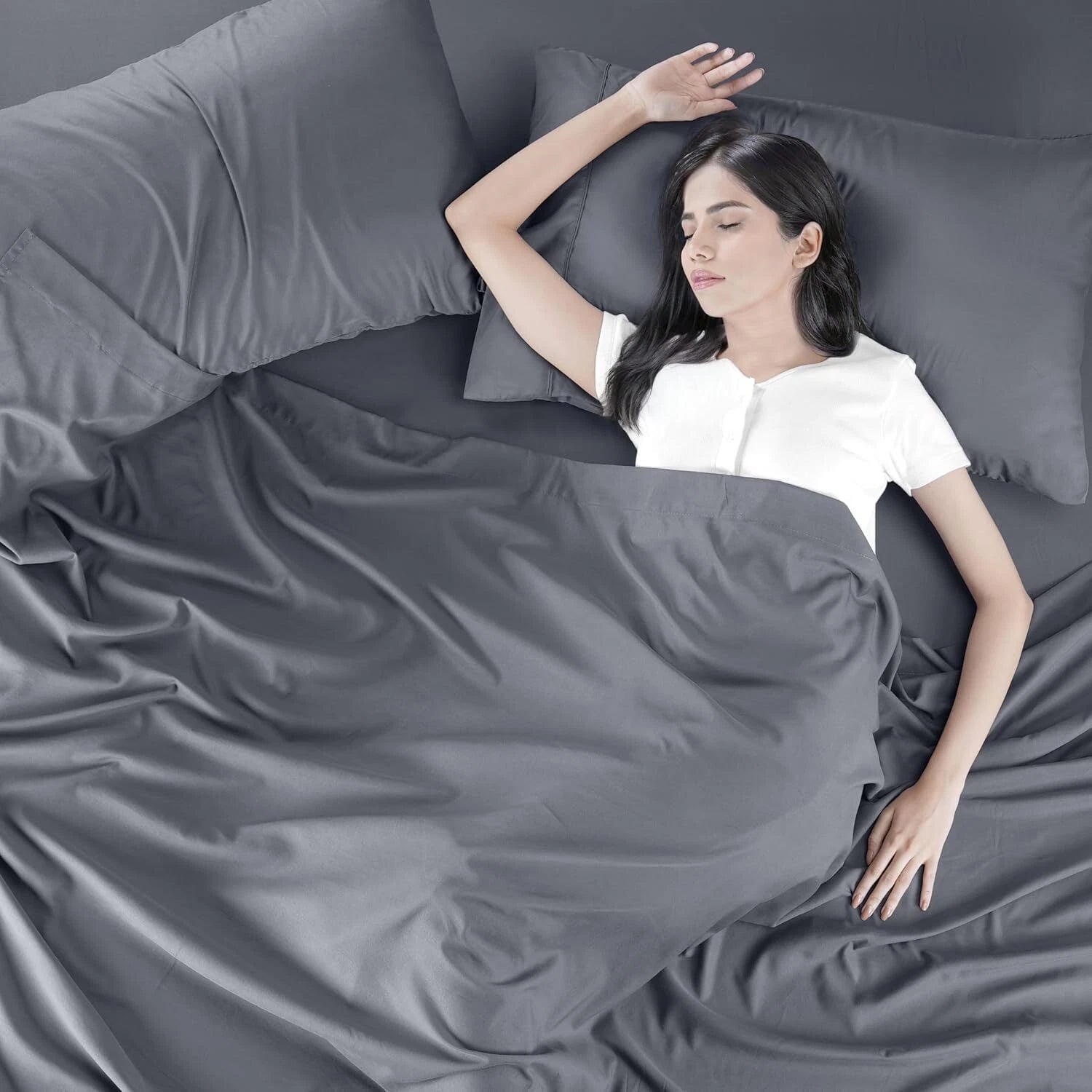 Queen Bed Sheets Set - 4 Piece Bedding - Brushed Microfiber - Shrinkage and Fade 07FC0E-D4 - KOEEK
