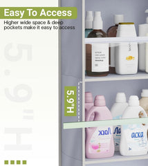 2-piece door storage rack, large-capacity wardrobe door hanging storage rack 07FC0E-D4 - KOEEK