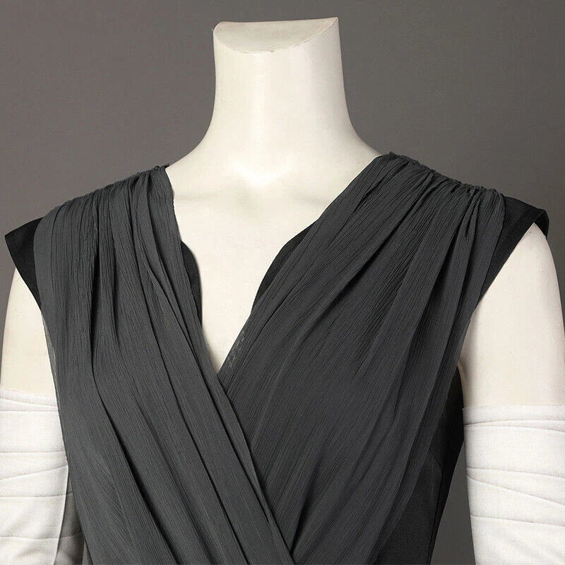 Rey Cosplay Costume Star Wars Outfit The Last Jedi Suit Party Dress Halloween 07FC0E-D4 - KOEEK