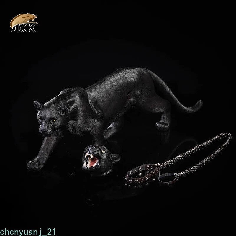 JXK 1/6 Black Leopard Black Panther Animal Figure Model Decor Model Collection 07FC0E-D4 - KOEEK
