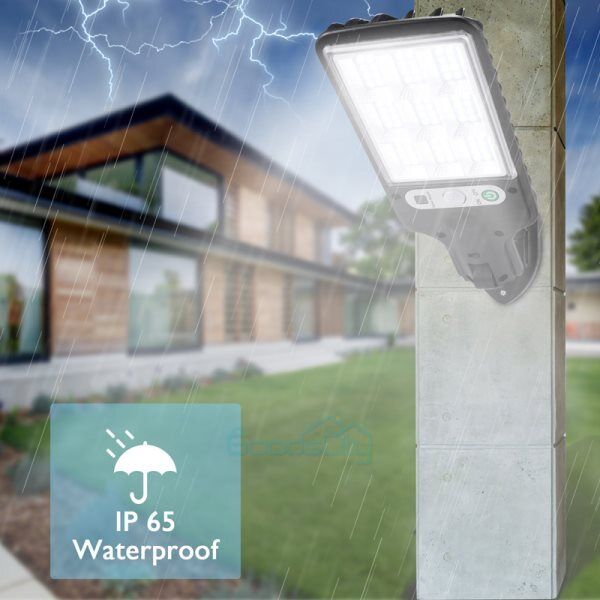 ny 1200000lm LED Solar Flood Light Security Bevægelsessensor Udendørs Yard Street Wall