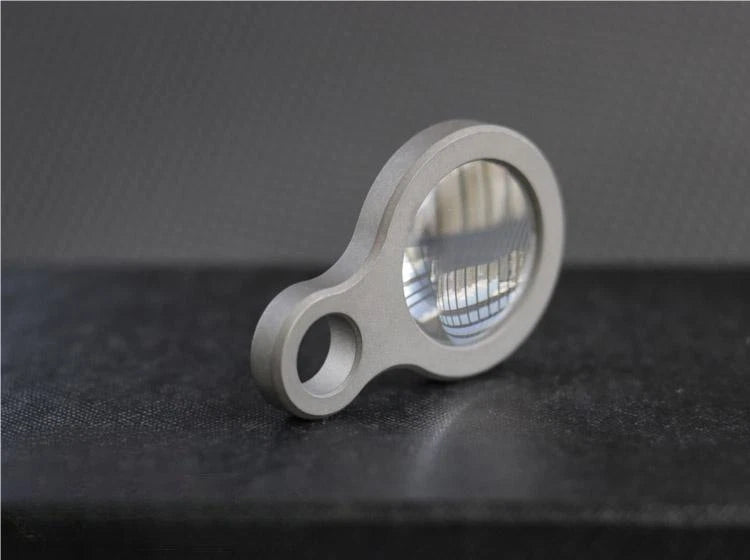 EDC Titanium Alloy Magnifier Glass Convex Lens Outdoor Portable EDC Multi Tools 07FC0E-D4 - KOEEK