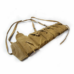 WWII Chinese Army ZB26 Combat Field Magazine Pouch 6 Cells Chest Rig Bag Canvas 07FC0E-D4 - KOEEK
